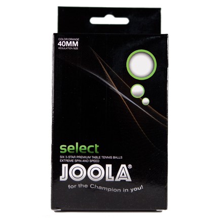 white color pack of 6 Joola rosskopf champ motif table tennis balls 40mm" 