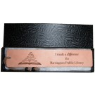 Leather Bookmark with Case - Personalized, Custom Engraved with Optional Leather Cord and Beads