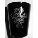 2016 Pokemon GO 5K - Black Shot Glass -Engraved