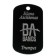 Broken Arrow Pride Dog Tag - Side 2 - Personalized, Custom Engraved with Name and Instrument